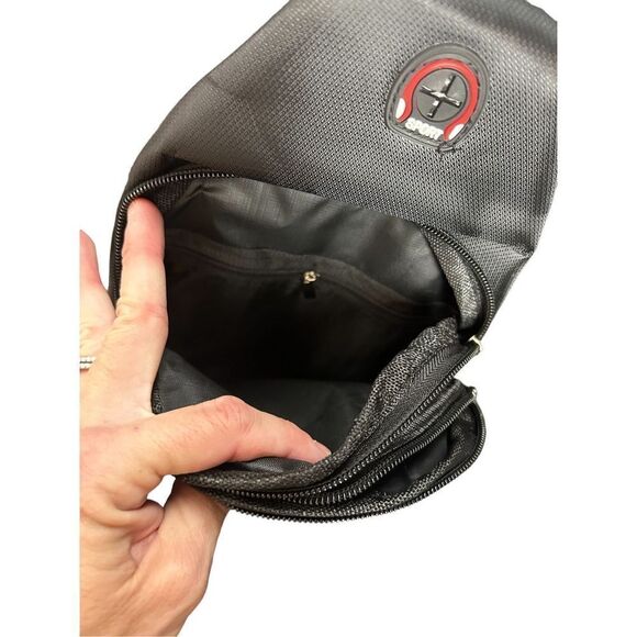 JinPing sports black Crossbody Chest Crossbody Bag Chest Crossbody NWOT Bag Ches - Picture 9 of 12